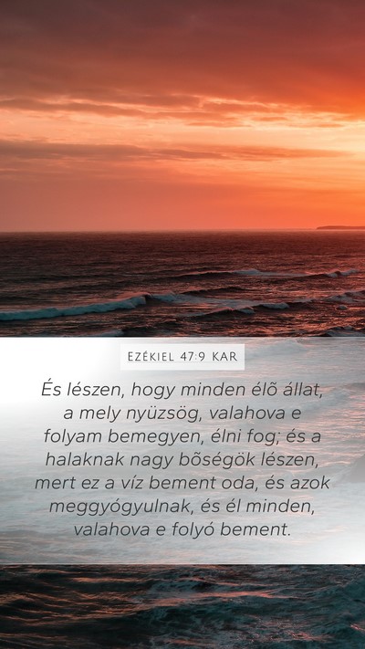 Ezékiel 47:9 KAR Bible Verse Image