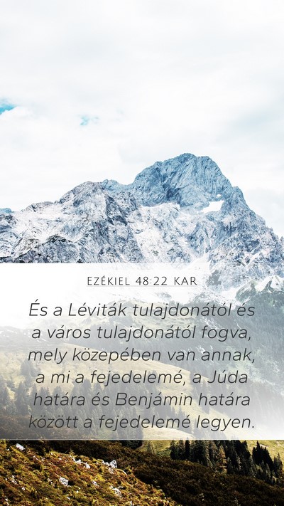 Ezékiel 48:22 KAR Bible Verse Image