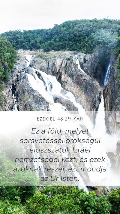 Ezékiel 48:29 KAR Bible Verse Image