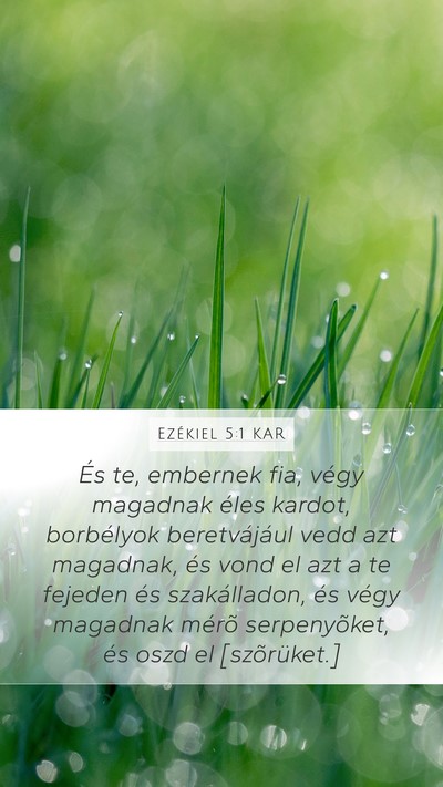 Ezékiel 5:1 KAR Bible Verse Image