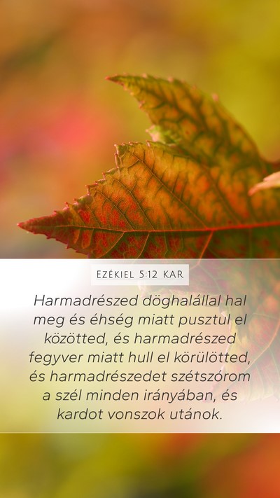 Ezékiel 5:12 KAR Bible Verse Image