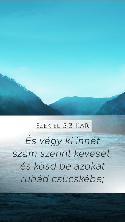 Ezékiel 5:3 KAR Bible Verse Image