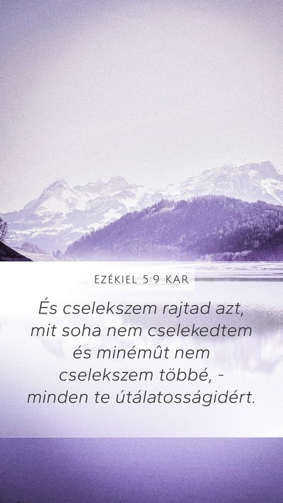 Ezékiel 5:9 KAR Bible Verse Image