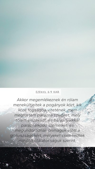 Ezékiel 6:9 KAR Bible Verse Image