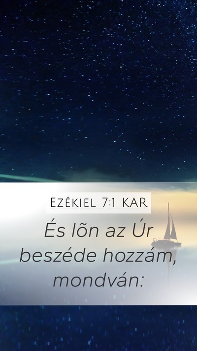 Ezékiel 7:1 KAR Bible Verse Image