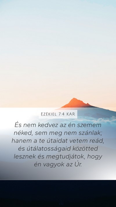Ezékiel 7:4 KAR Bible Verse Image