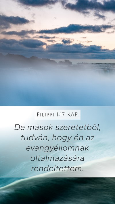 Filippi 1:17 KAR Bible Verse Image