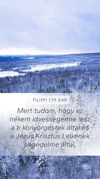 Filippi 1:19 KAR Bible Verse Image