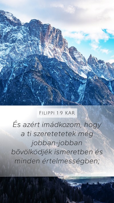 Filippi 1:9 KAR Bible Verse Image