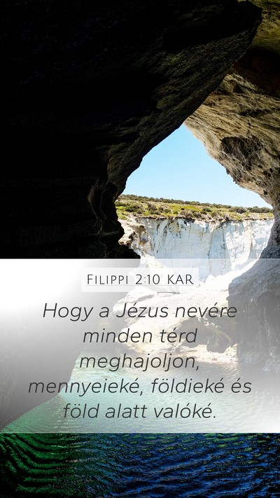 Filippi 2:10 KAR Bible Verse Image
