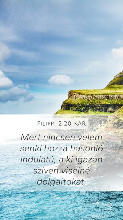 Filippi 2:20 KAR Bible Verse Image