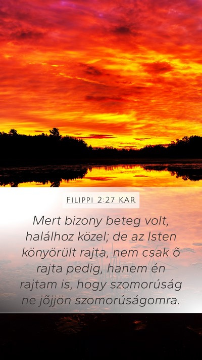 Filippi 2:27 KAR Bible Verse Image