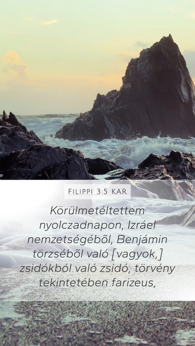 Filippi 3:5 KAR Bible Verse Image