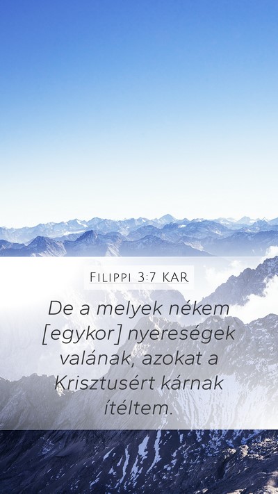 Filippi 3:7 KAR Bible Verse Image