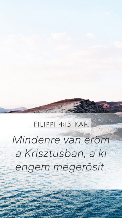 Filippi 4:13 KAR Bible Verse Image