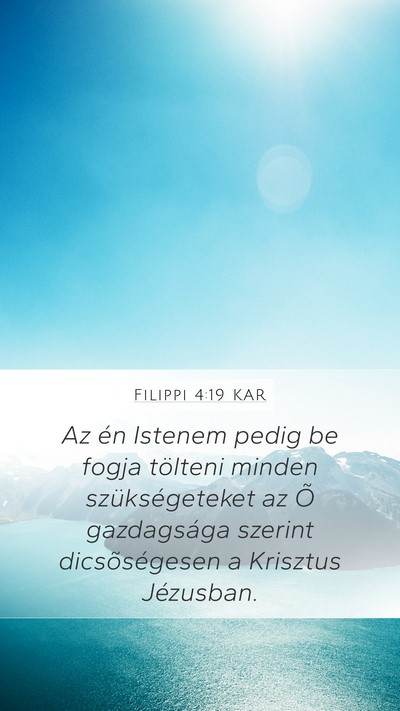 Filippi 4:19 KAR Bible Verse Image