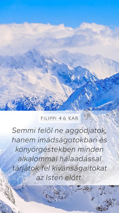Filippi 4:6 KAR Bible Verse Image