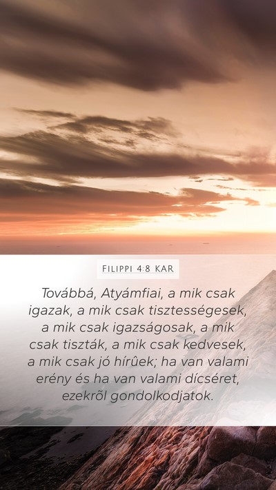 Filippi 4:8 KAR Bible Verse Image