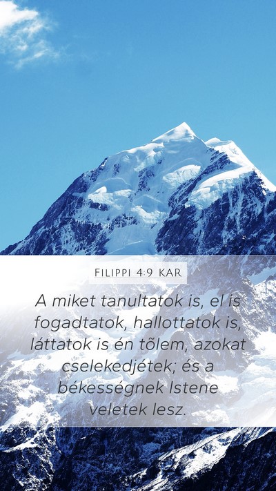 Filippi 4:9 KAR Bible Verse Image