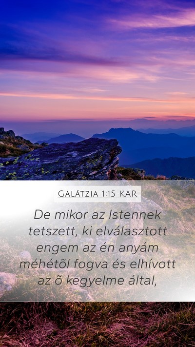 Galátzia 1:15 KAR Bible Verse Image