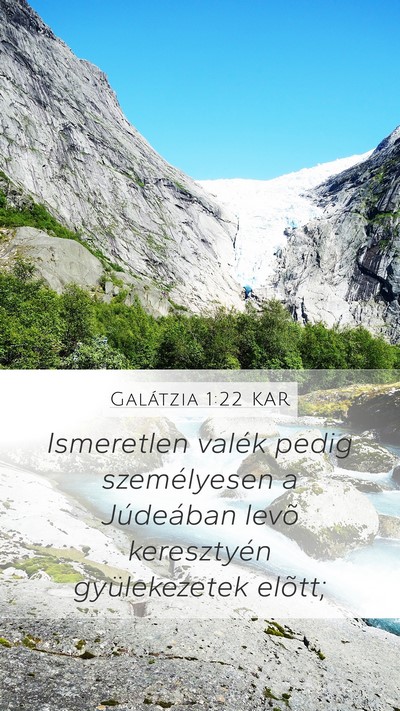 Galátzia 1:22 KAR Bible Verse Image
