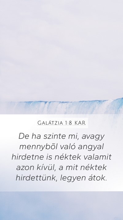Galátzia 1:8 KAR Bible Verse Image