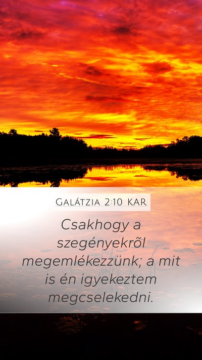 Galátzia 2:10 KAR Bible Verse Image