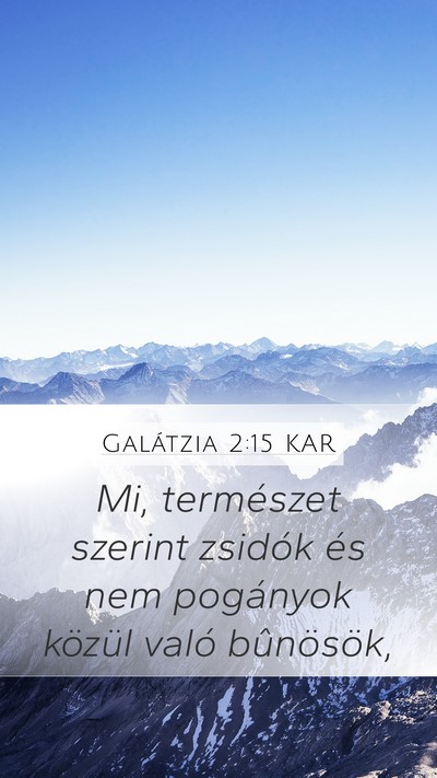 Galátzia 2:15 KAR Bible Verse Image
