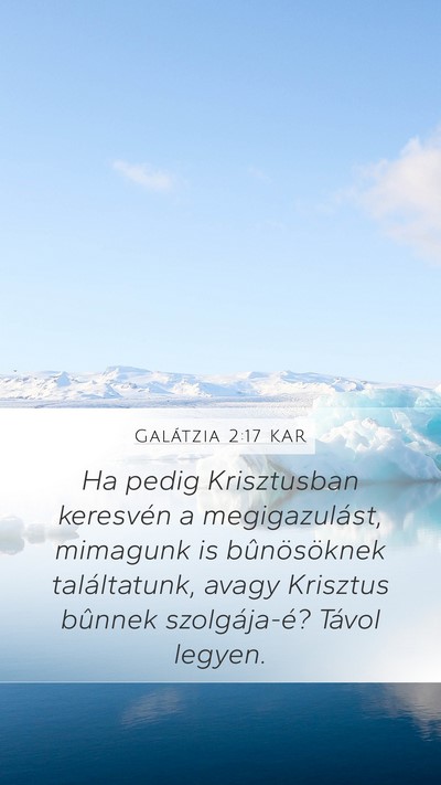 Galátzia 2:17 KAR Bible Verse Image