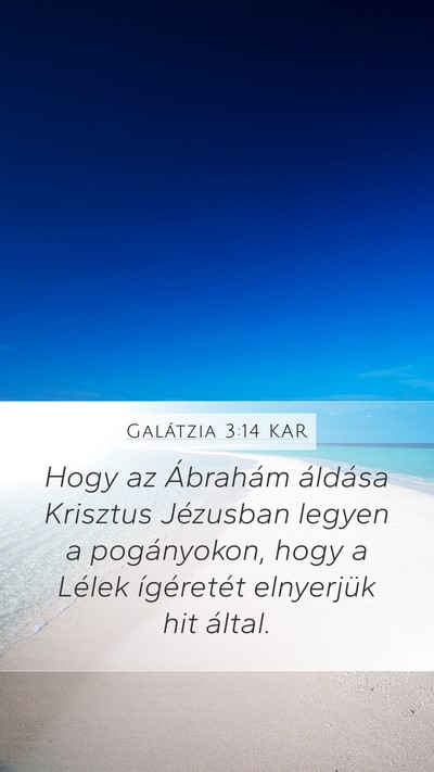 Galátzia 3:14 KAR Bible Verse Image