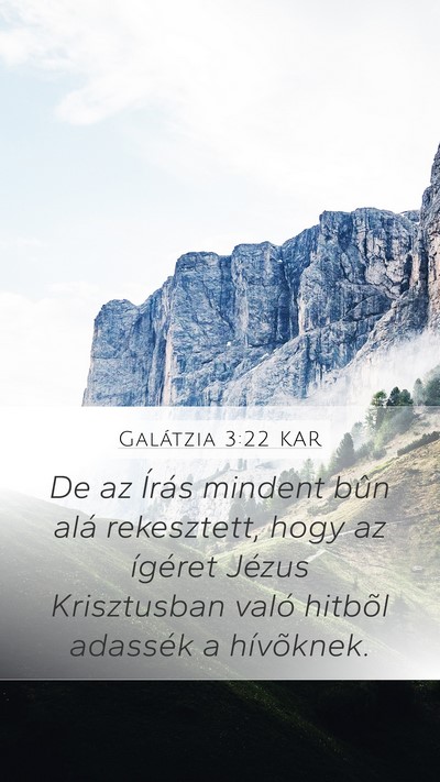 Galátzia 3:22 KAR Bible Verse Image