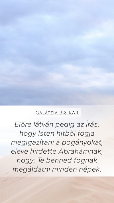 Galátzia 3:8 KAR Bible Verse Image