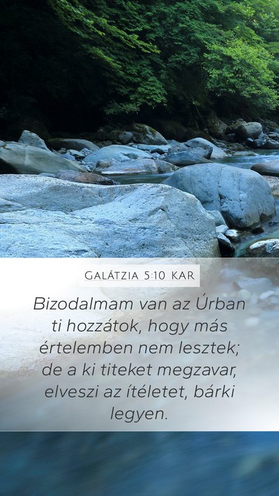 Galátzia 5:10 KAR Bible Verse Image