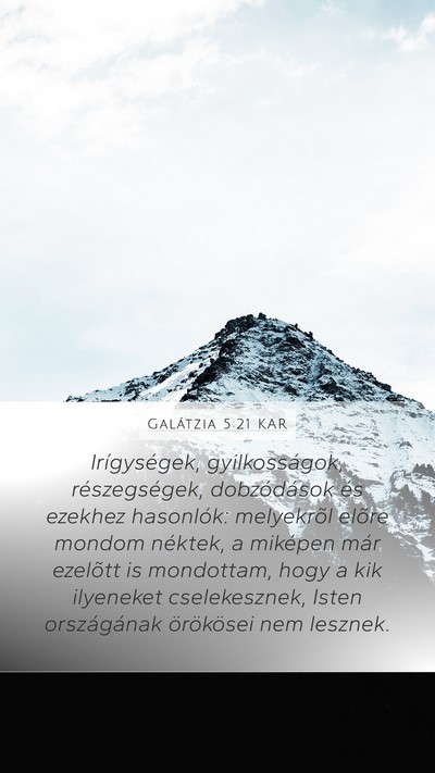 Galátzia 5:21 KAR Bible Verse Image