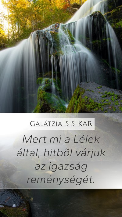 Galátzia 5:5 KAR Bible Verse Image