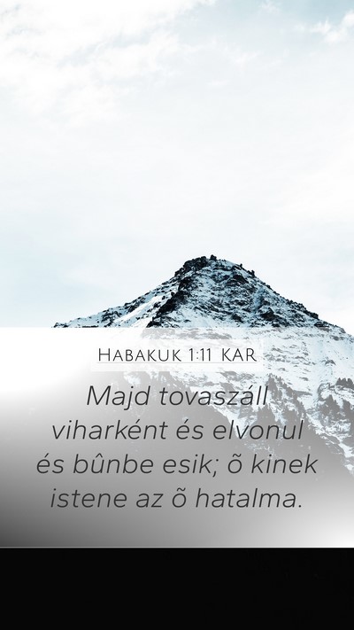 Habakuk 1:11 KAR Bible Verse Image