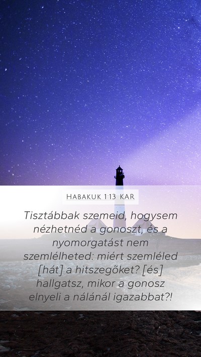 Habakuk 1:13 KAR Bible Verse Image