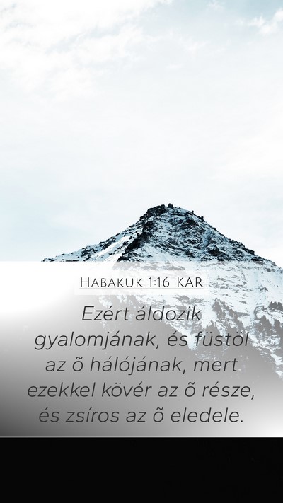 Habakuk 1:16 KAR Bible Verse Image