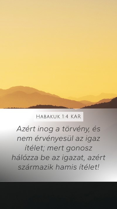 Habakuk 1:4 KAR Bible Verse Image