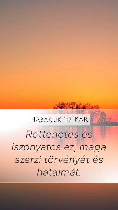 Habakuk 1:7 KAR Bible Verse Image