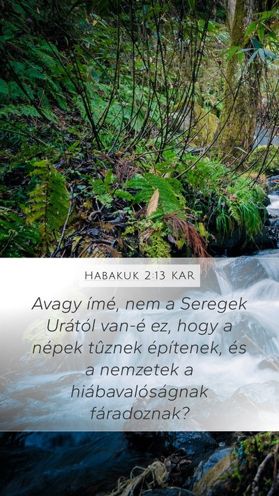 Habakuk 2:13 KAR Bible Verse Image