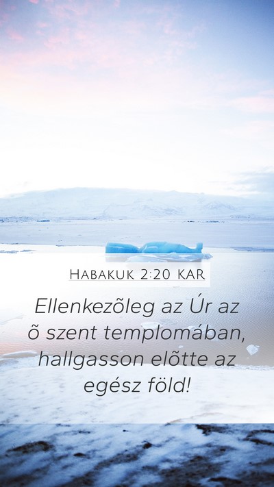 Habakuk 2:20 KAR Bible Verse Image