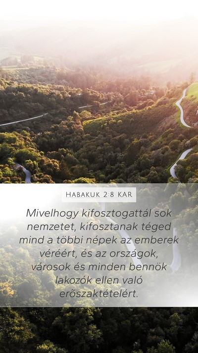 Habakuk 2:8 KAR Bible Verse Image