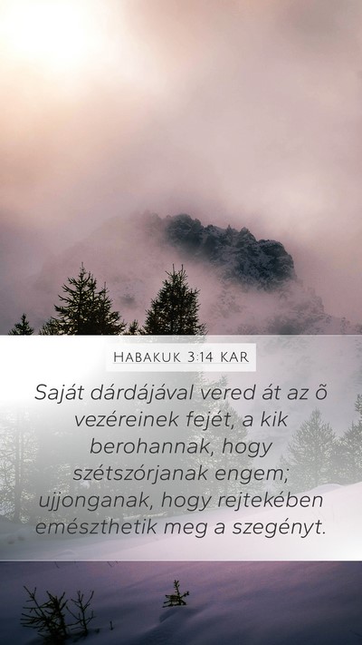 Habakuk 3:14 KAR Bible Verse Image