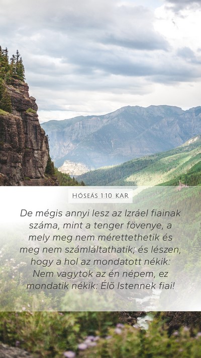 Hóseás 1:10 KAR Bible Verse Image