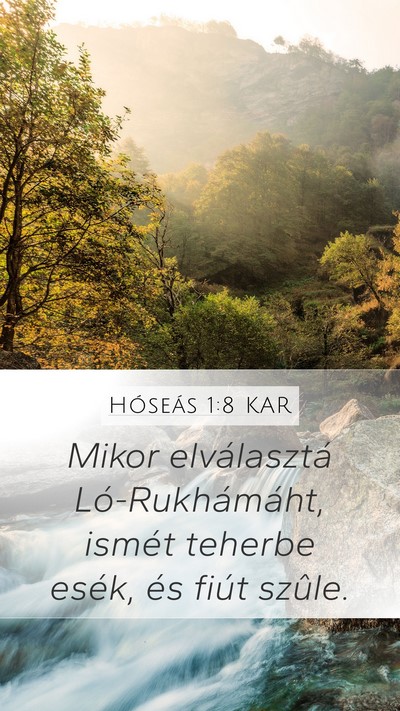 Hóseás 1:8 KAR Bible Verse Image