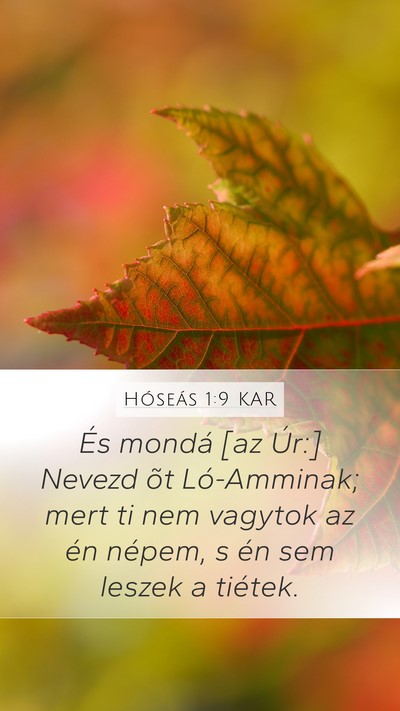 Hóseás 1:9 KAR Bible Verse Image