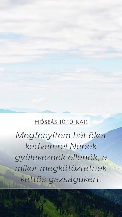 Hóseás 10:10 KAR Bible Verse Image