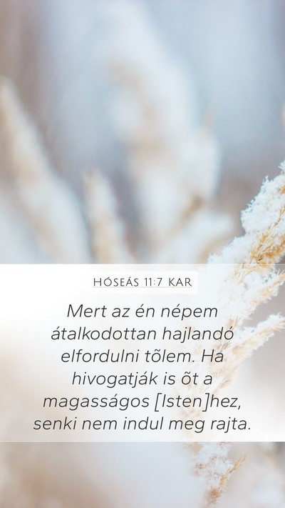 Hóseás 11:7 KAR Bible Verse Image
