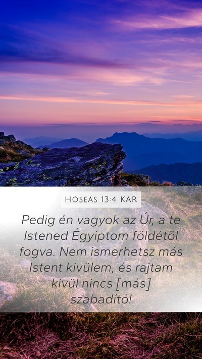 Hóseás 13:4 KAR Bible Verse Image